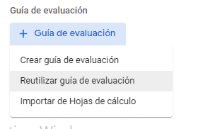 como reutilizar rubricas en classroom