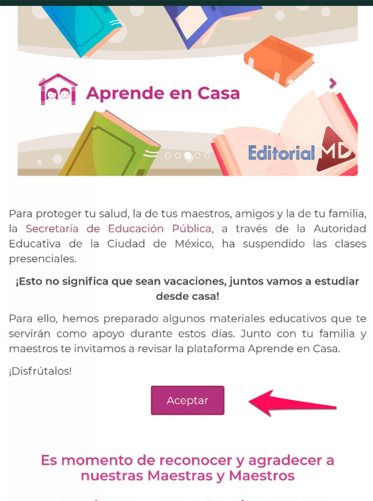 Crear correo institucional de aprende en casa de la SEP