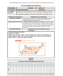 Planeacion de Educación Física 3 (Anual)