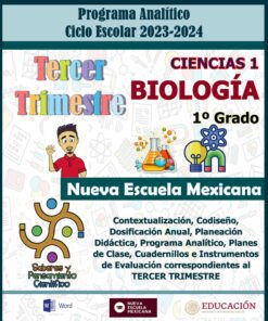 TERCER TRIMESTRE Programa Analítico CIENCIAS I BIOLOGÍA