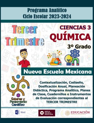 TERCER TRIMESTRE Programa Analítico CIENCIAS III Química