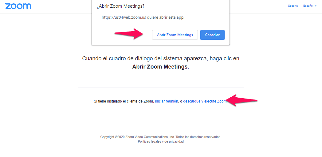 como abrir zoom meetings