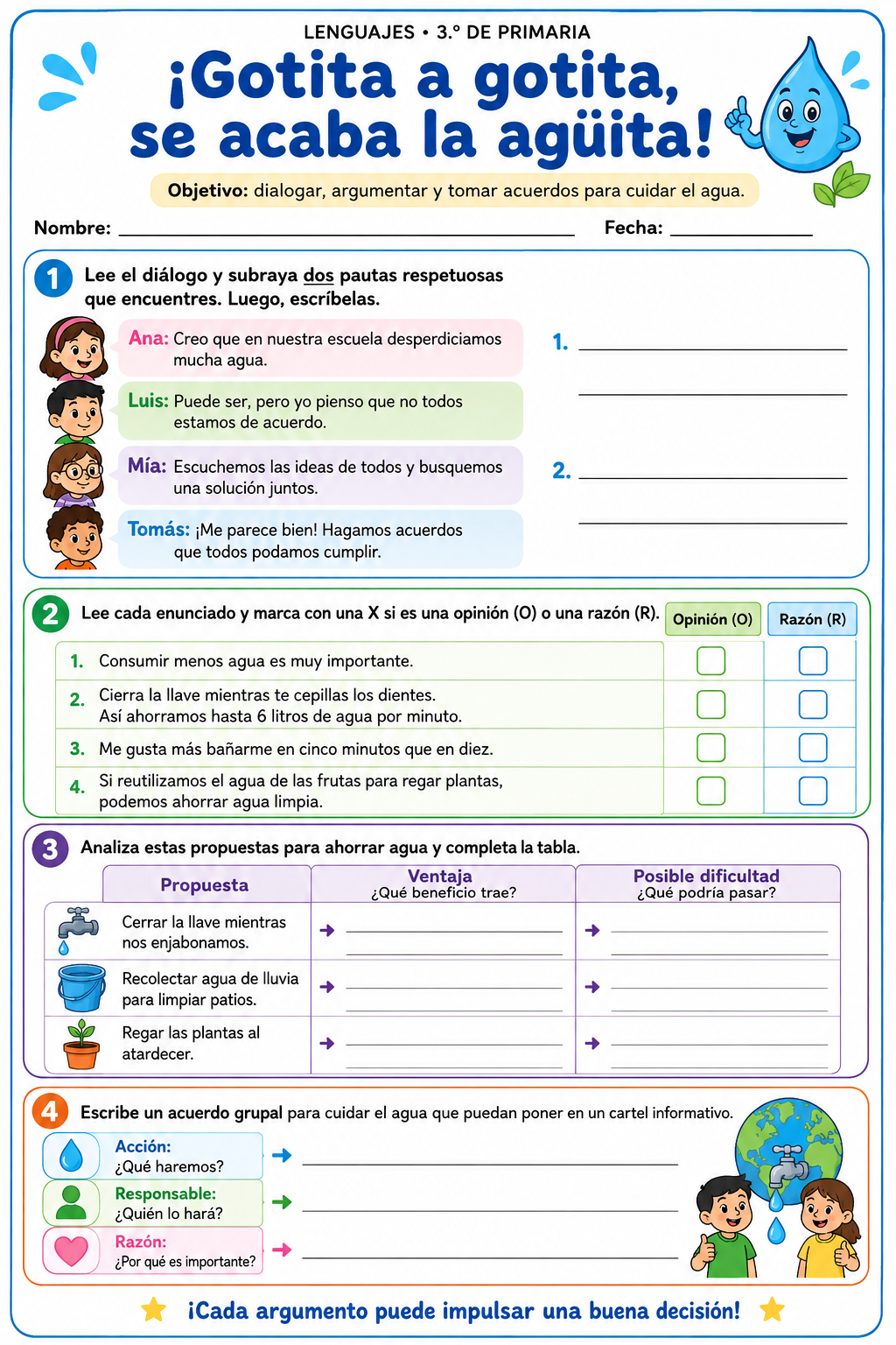 Fichas de trabajo PRIMARIA 3° Grado TODOS LOS PROYECTOS (IMPRIMIBLES) 10 Fichas de trabajo PRIMARIA 3° Grado TODOS LOS PROYECTOS (IMPRIMIBLES) - Image 10