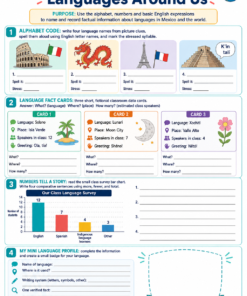 Fichas de trabajo INGLÉS SECUNDARIA 1°, 2° Y 3° Grado | TODOS LOS CONTENIDOS (IMPRIMIBLES) 28 01 Languages Around Us