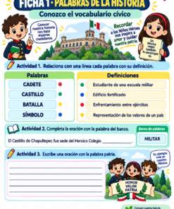 Actividades "NIÑOS HÉROES "1° a 6° Grado de Primaria SEPTIEMBRE 11 01 Palabras de la historia