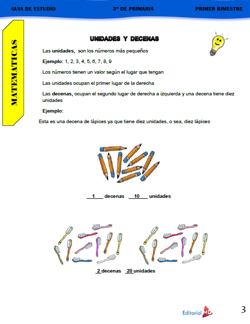 Guía de Estudio de 3er. Grado de Primaria 2021