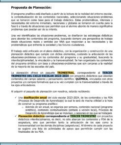 Un documento titulado 