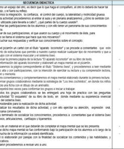 Un documento educativo detallado que muestra una tabla dividida en columnas denominadas 