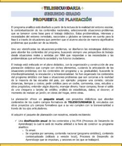 Programa Analítico Anual TELESECUNDARIA SEGUNDO GRADO (Ciclo Escolar 2026 – 2027) 13 02 44