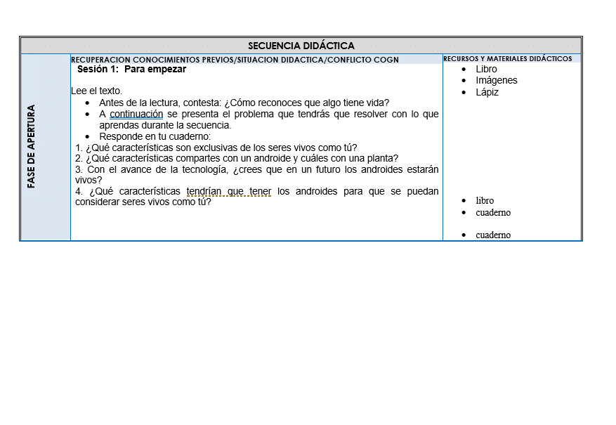 Planeaciones de Ciencias Telesecundaria (Plan 2011) 01