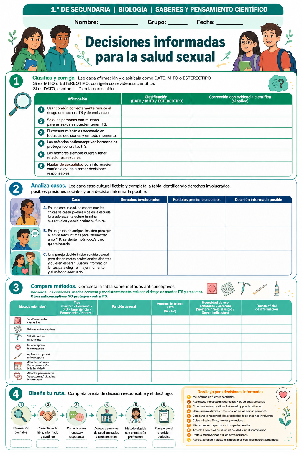 Fichas de trabajo CIENCIAS (Biología, Física, Química) SECUNDARIA 1°, 2° Y 3° Grado | TODOS LOS CONTENIDOS (IMPRIMIBLES) 4 Fichas de trabajo CIENCIAS (Biología, Física, Química) SECUNDARIA 1°, 2° Y 3° Grado | TODOS LOS CONTENIDOS (IMPRIMIBLES) - Image 4