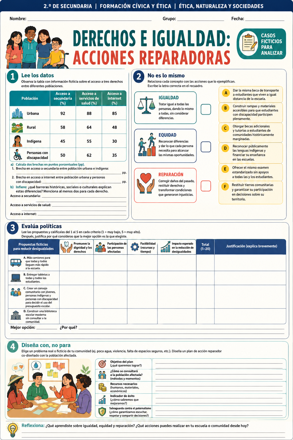 Fichas de trabajo FCyE SECUNDARIA 1°, 2° Y 3° Grado | TODOS LOS CONTENIDOS (IMPRIMIBLES) 13 Fichas de trabajo FCyE SECUNDARIA 1°, 2° Y 3° Grado | TODOS LOS CONTENIDOS (IMPRIMIBLES) - Image 13