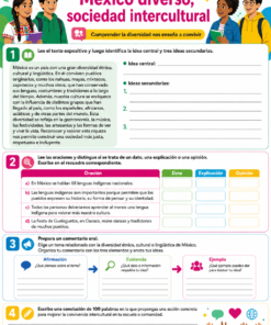 Planeaciones ESPAÑOL 1°, 2° y 3° Grado Secundaria PAQUETE (Ciclo Escolar 2026 – 2027) + Fichas de Trabajo 13 02 Mexico diverso sociedad intercultural