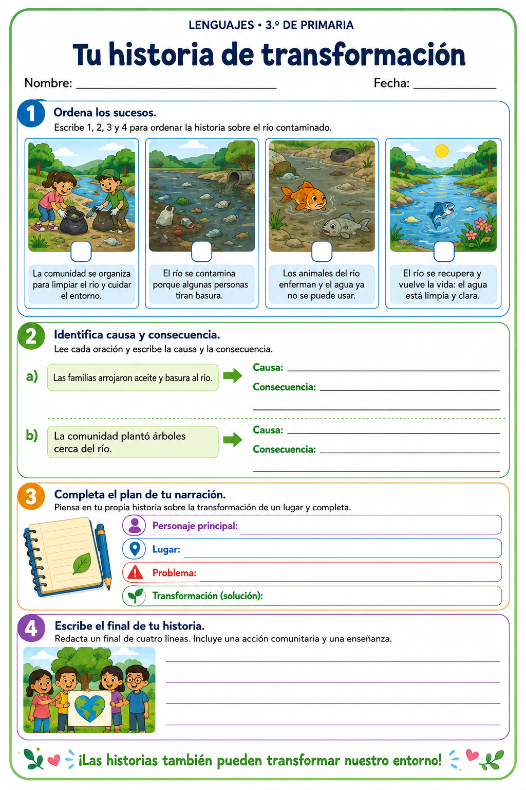 Fichas de trabajo PRIMARIA 3° Grado TODOS LOS PROYECTOS (IMPRIMIBLES) 11 Fichas de trabajo PRIMARIA 3° Grado TODOS LOS PROYECTOS (IMPRIMIBLES) - Image 11