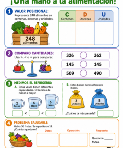 Fichas de trabajo PRIMARIA 1° a 6° Grado | TODOS LOS PROYECTOS (IMPRIMIBLES) 43 02 Una mano a la alimentacion