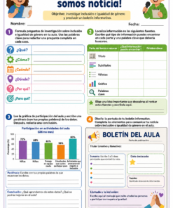 Fichas de trabajo PRIMARIA 4° Grado TODOS LOS PROYECTOS (IMPRIMIBLES) 31 02 ninas y ninos somos noticia