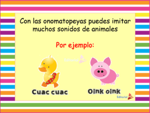 ejemplos de ONOMATOPEYAS