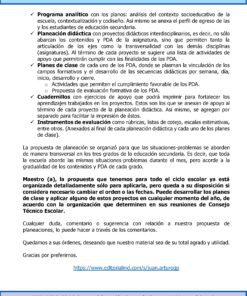 Una tabla titulada 