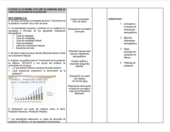 Planeación de Geografía Secundaria Primer Grado 03