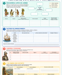 Fichas de trabajo HISTORIA SECUNDARIA 1°, 2° Y 3° Grado | TODOS LOS CONTENIDOS 22 03 Alianzas conflictos y conquista