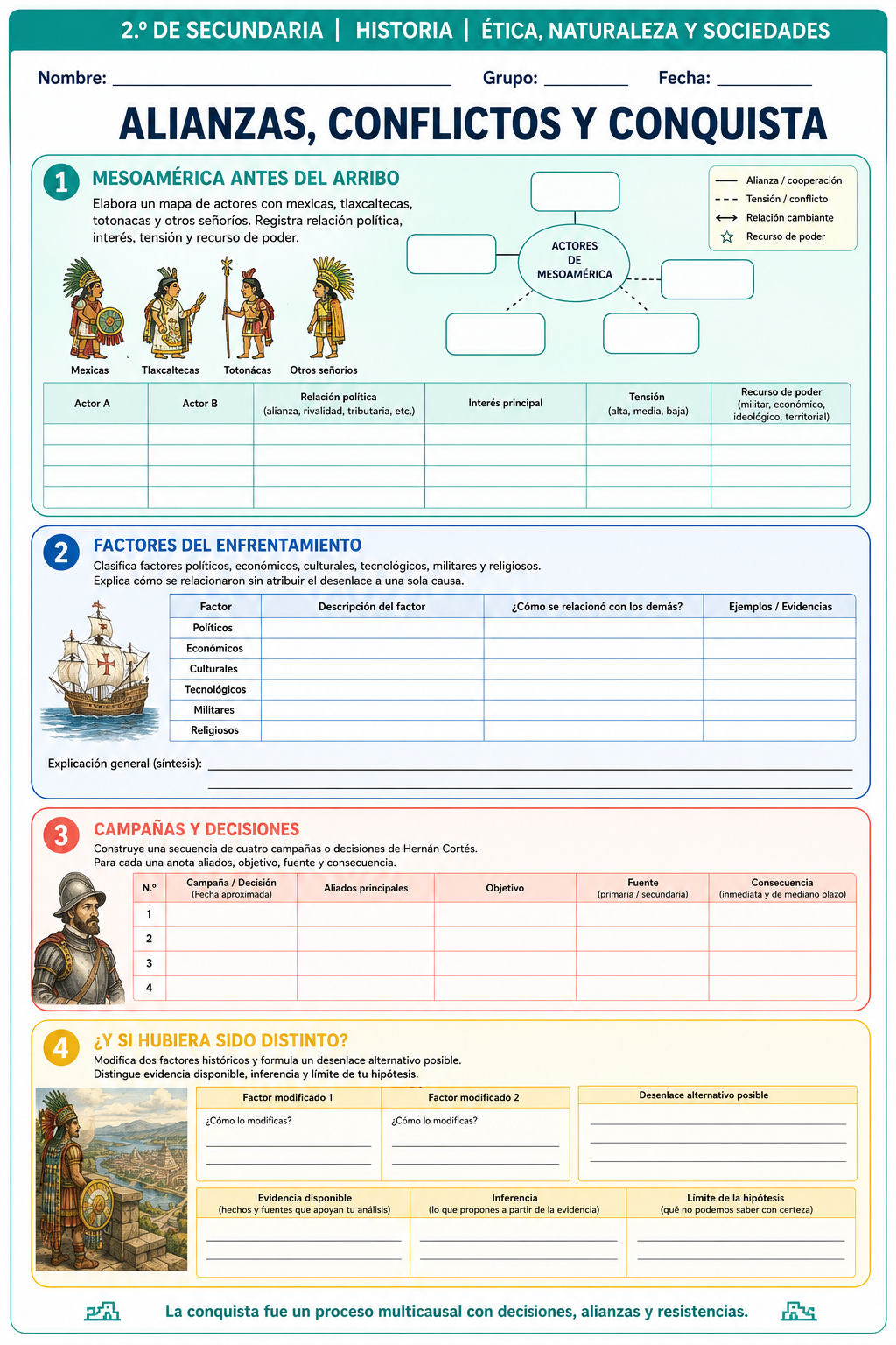 Fichas de trabajo HISTORIA SECUNDARIA 1°, 2° Y 3° Grado | TODOS LOS CONTENIDOS 6 Fichas de trabajo HISTORIA SECUNDARIA 1°, 2° Y 3° Grado | TODOS LOS CONTENIDOS - Image 6