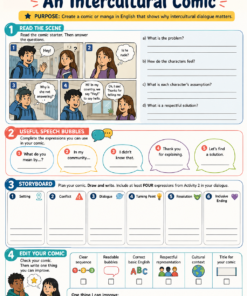 Fichas de trabajo INGLÉS SECUNDARIA 1°, 2° Y 3° Grado | TODOS LOS CONTENIDOS (IMPRIMIBLES) 30 03 An Intercultural Comic