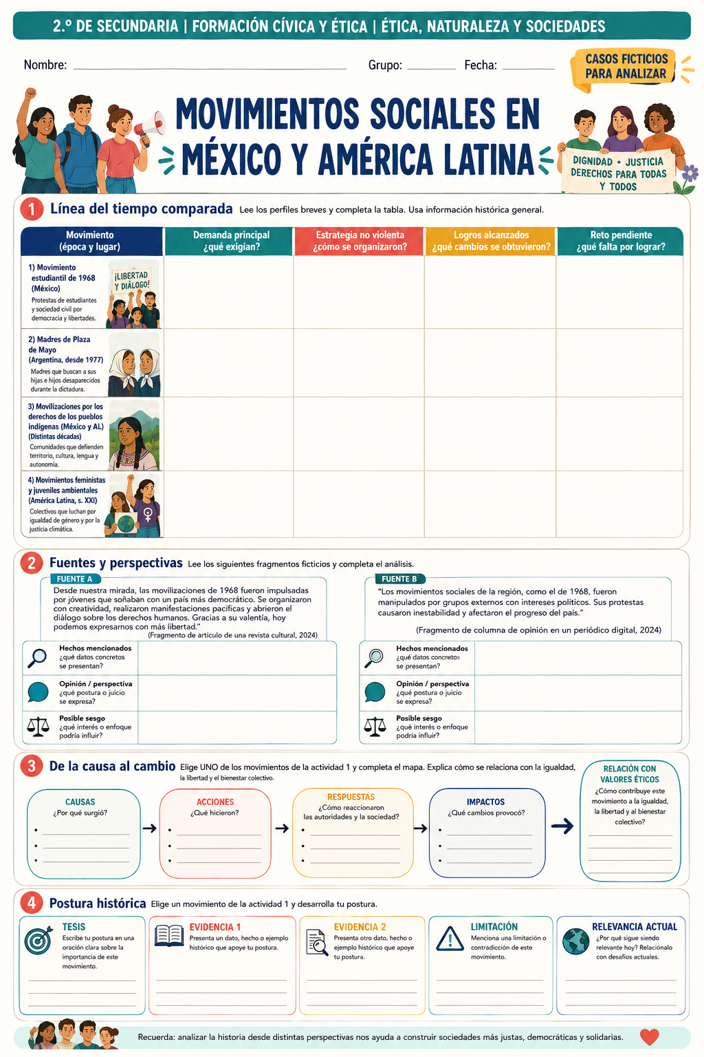 Fichas de trabajo FCyE SECUNDARIA 1°, 2° Y 3° Grado | TODOS LOS CONTENIDOS (IMPRIMIBLES) 14 Fichas de trabajo FCyE SECUNDARIA 1°, 2° Y 3° Grado | TODOS LOS CONTENIDOS (IMPRIMIBLES) - Image 14