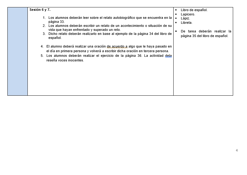 Planeaciones de Español Telesecundaria 03