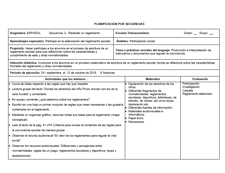 Planeaciones Telesecundaria 1er Trimestre 1er Grado 03