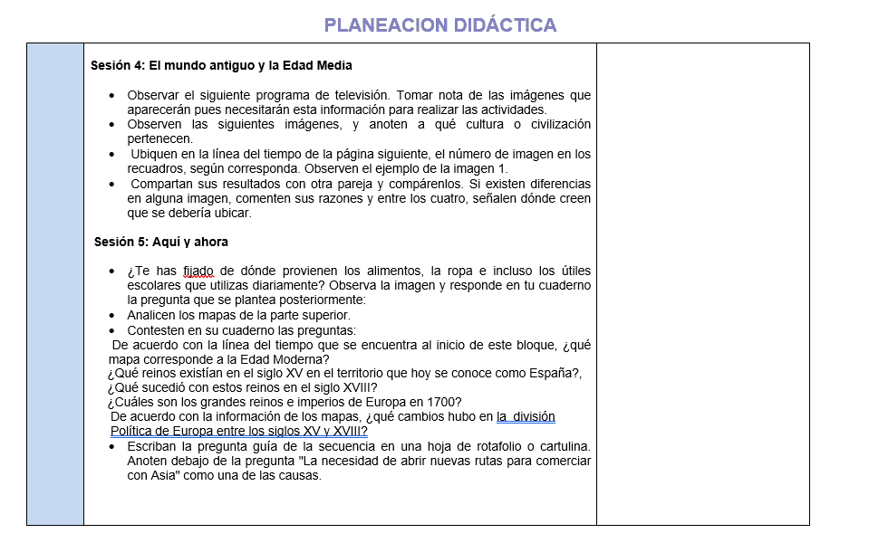 Planeacion de Historia Telesecundaria 03