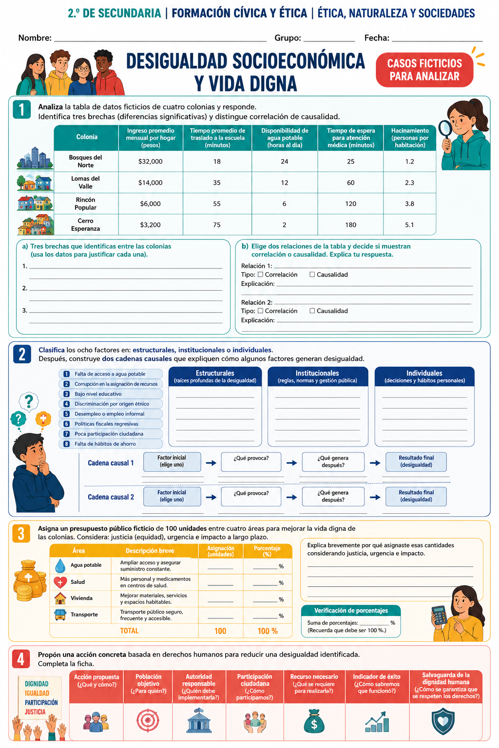 Fichas de trabajo FCyE SECUNDARIA 1°, 2° Y 3° Grado | TODOS LOS CONTENIDOS (IMPRIMIBLES) 15 Fichas de trabajo FCyE SECUNDARIA 1°, 2° Y 3° Grado | TODOS LOS CONTENIDOS (IMPRIMIBLES) - Image 15