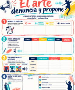 Fichas de trabajo ARTES SECUNDARIA 1°, 2° Y 3° Grado | TODOS LOS CONTENIDOS (IMPRIMIBLES) 28 04 El arte denuncia y propone