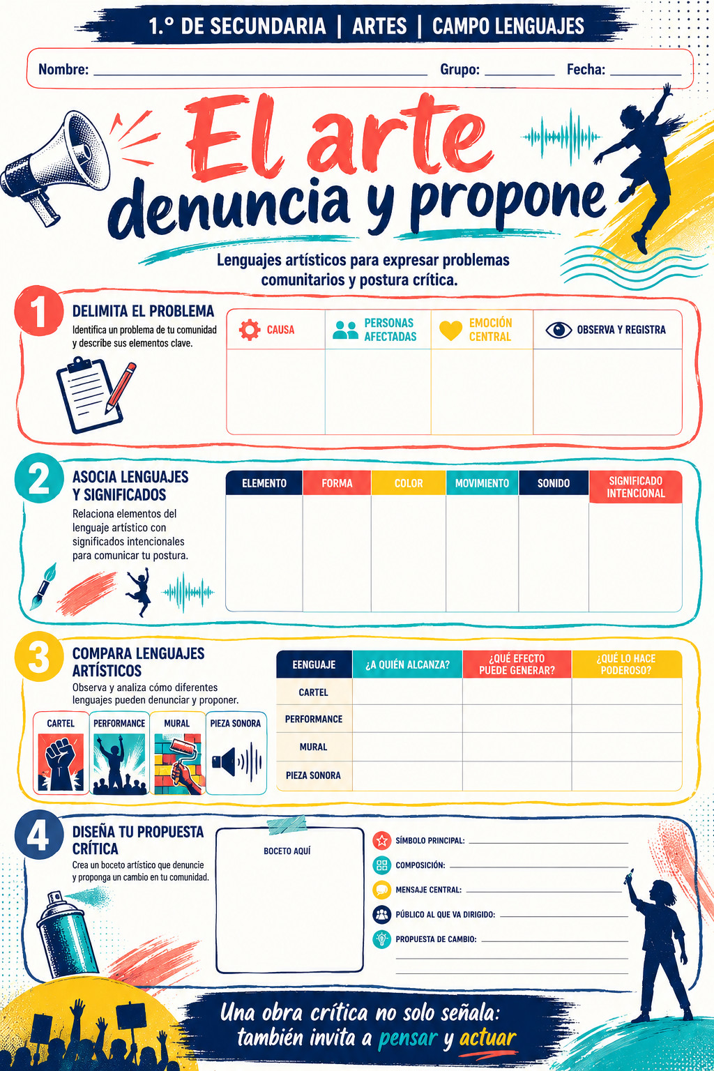 Fichas de trabajo ARTES SECUNDARIA 1°, 2° Y 3° Grado | TODOS LOS CONTENIDOS (IMPRIMIBLES) 14 Fichas de trabajo ARTES SECUNDARIA 1°, 2° Y 3° Grado | TODOS LOS CONTENIDOS (IMPRIMIBLES) - Image 14