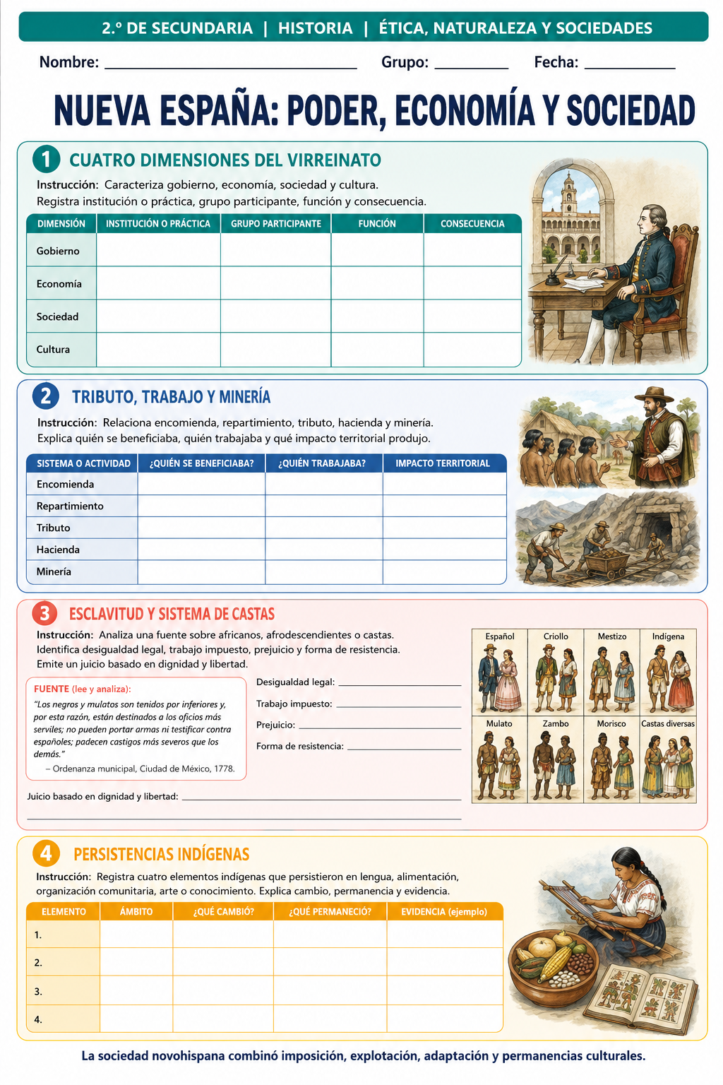 Fichas de trabajo HISTORIA SECUNDARIA 1°, 2° Y 3° Grado | TODOS LOS CONTENIDOS 7 Fichas de trabajo HISTORIA SECUNDARIA 1°, 2° Y 3° Grado | TODOS LOS CONTENIDOS - Image 7