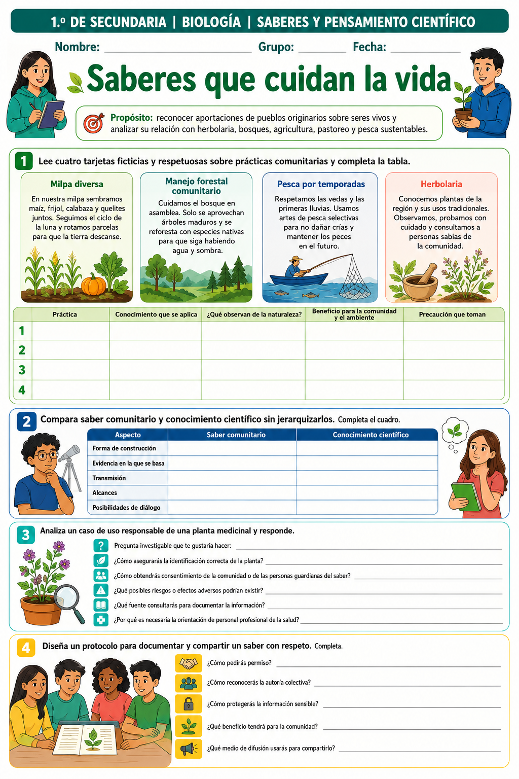 Fichas de trabajo CIENCIAS (Biología, Física, Química) SECUNDARIA 1°, 2° Y 3° Grado | TODOS LOS CONTENIDOS (IMPRIMIBLES) 6 Fichas de trabajo CIENCIAS (Biología, Física, Química) SECUNDARIA 1°, 2° Y 3° Grado | TODOS LOS CONTENIDOS (IMPRIMIBLES) - Image 6