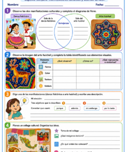 Fichas de trabajo PRIMARIA 1° a 6° Grado | TODOS LOS PROYECTOS (IMPRIMIBLES) 35 04 Viaja a traves de la cultura y el arte