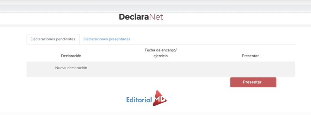 presentar declaración patrimonial