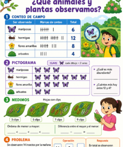 Fichas de trabajo PRIMARIA 1° a 6° Grado | TODOS LOS PROYECTOS (IMPRIMIBLES) 46 05 Que animales y plantas observamos