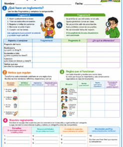 Fichas de trabajo PRIMARIA 5° Grado TODOS LOS PROYECTOS (IMPRIMIBLES) 31 05 acordamos normas y reglas de convivencia