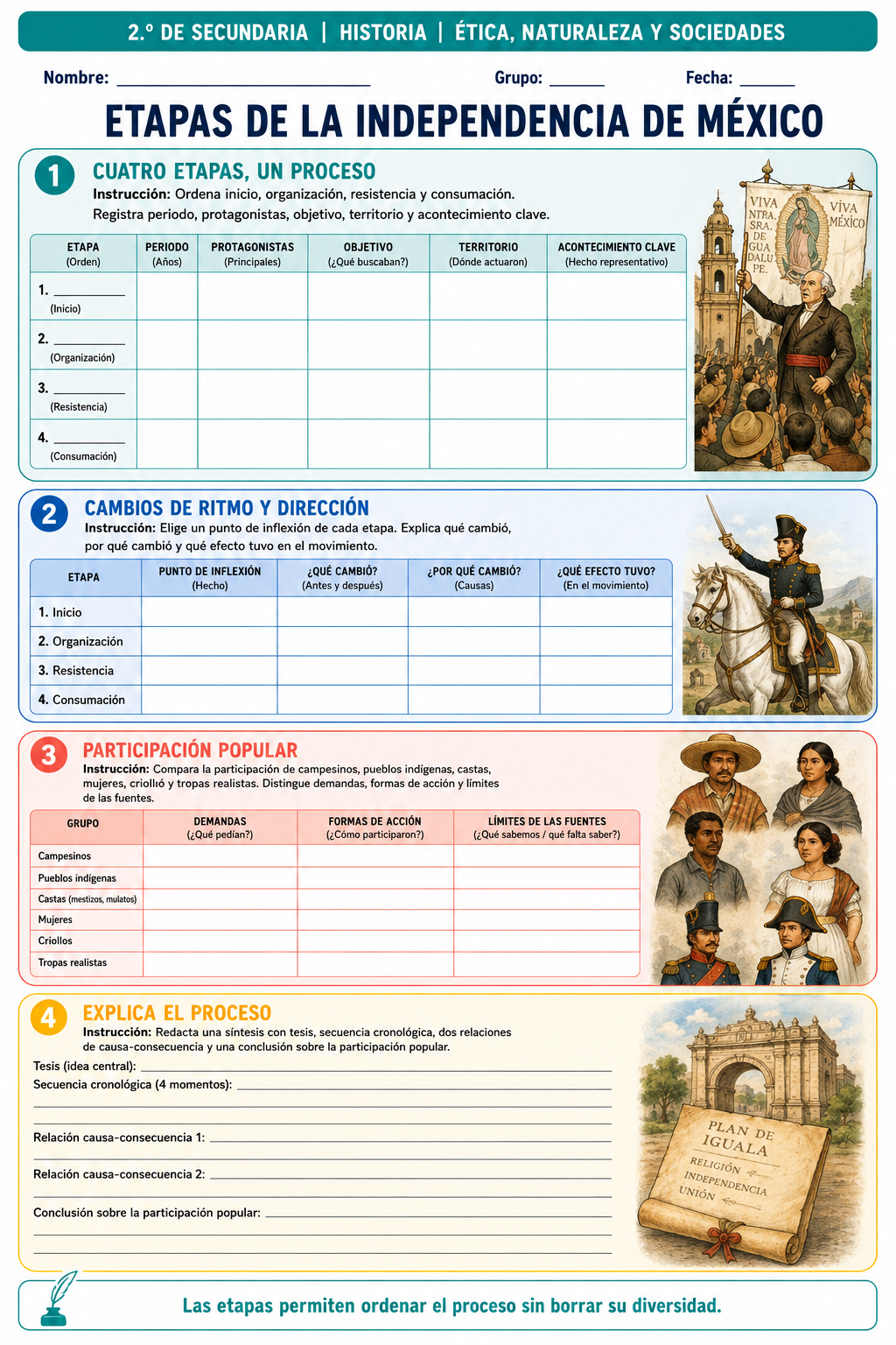 Fichas de trabajo HISTORIA SECUNDARIA 1°, 2° Y 3° Grado | TODOS LOS CONTENIDOS 9 Fichas de trabajo HISTORIA SECUNDARIA 1°, 2° Y 3° Grado | TODOS LOS CONTENIDOS - Image 9