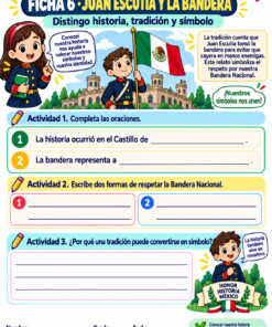 Actividades "NIÑOS HÉROES "1° a 6° Grado de Primaria SEPTIEMBRE 16 06 Juan Escutia y la bandera