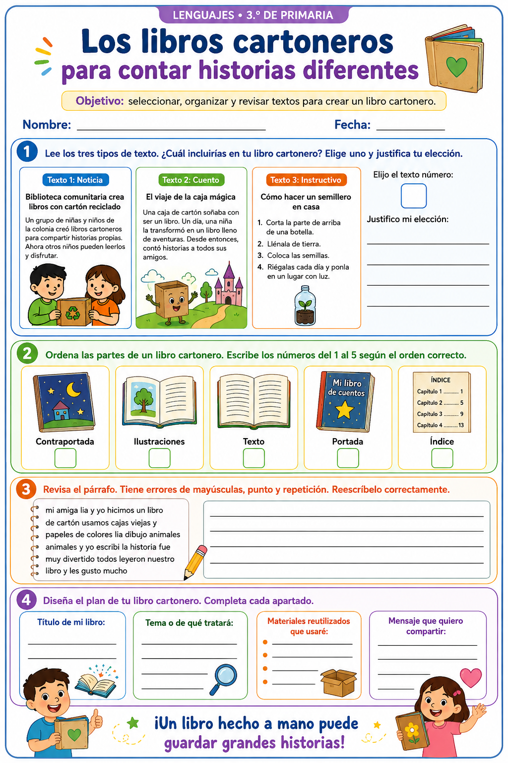 Fichas de trabajo PRIMARIA 1° a 6° Grado | TODOS LOS PROYECTOS (IMPRIMIBLES) 13 Fichas de trabajo PRIMARIA 1° a 6° Grado | TODOS LOS PROYECTOS (IMPRIMIBLES) - Image 13