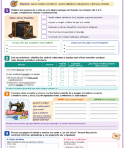 Fichas de trabajo PRIMARIA 4° Grado TODOS LOS PROYECTOS (IMPRIMIBLES) 27 06 un viaje a traves del tiempo