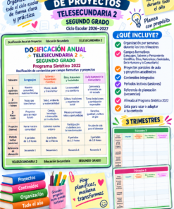 Programa Analítico Anual TELESECUNDARIA SEGUNDO GRADO (Ciclo Escolar 2026 – 2027) 18 07 19
