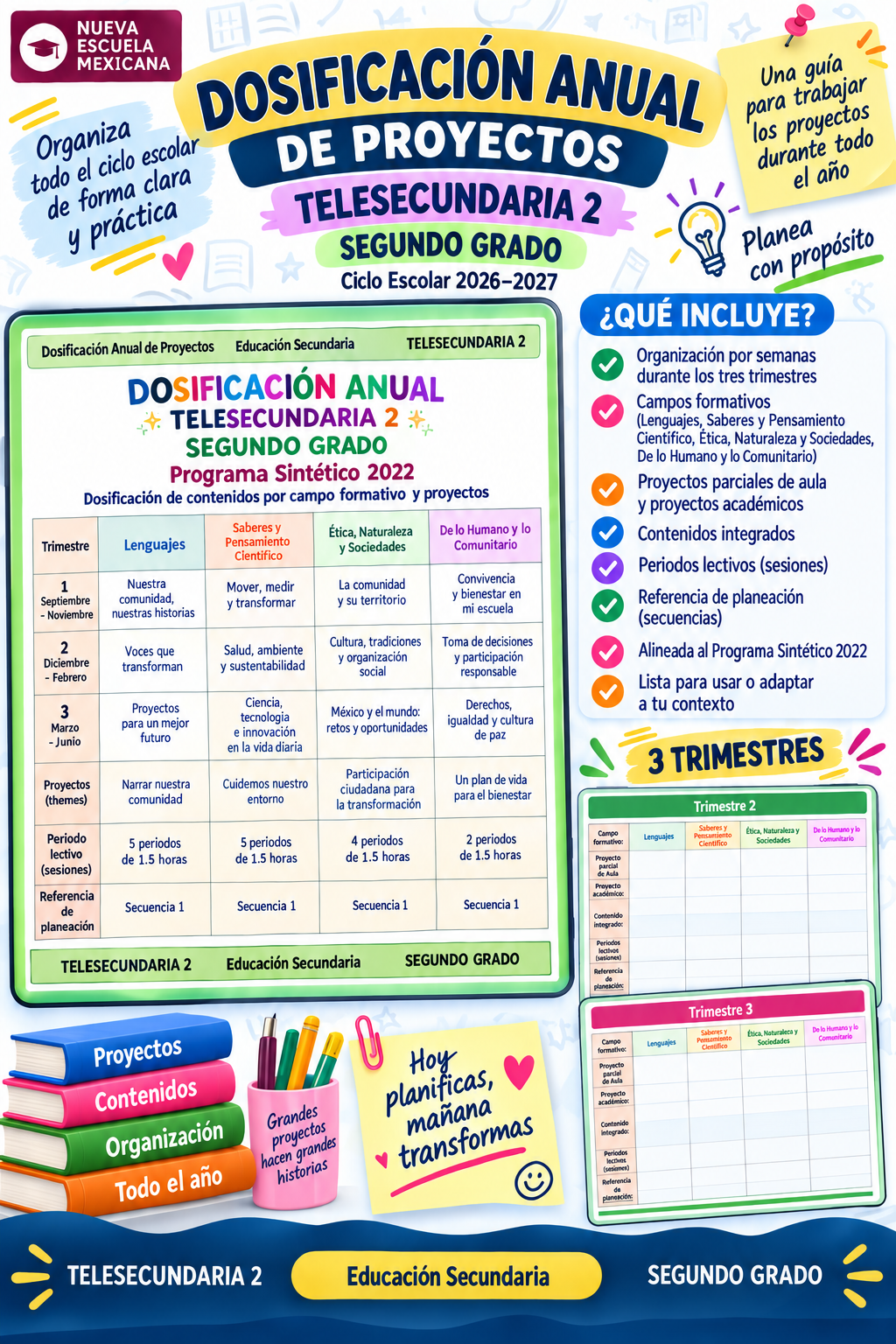 Programa Analítico Anual TELESECUNDARIA SEGUNDO GRADO (Ciclo Escolar 2026 – 2027) 7 Programa Analítico Anual TELESECUNDARIA SEGUNDO GRADO (Ciclo Escolar 2026 – 2027) - Imagen 7