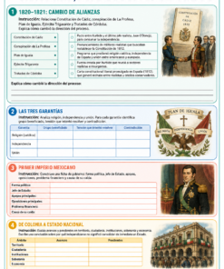 Fichas de trabajo HISTORIA SECUNDARIA 1°, 2° Y 3° Grado | TODOS LOS CONTENIDOS 26 07 Consumacion Primer Imperio y Estado nacional