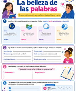 Planeaciones ESPAÑOL 1°, 2° y 3° Grado Secundaria PAQUETE (Ciclo Escolar 2026 – 2027) + Fichas de Trabajo 12 07 La belleza de las palabras