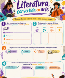 Fichas de trabajo ARTES SECUNDARIA 1°, 2° Y 3° Grado | TODOS LOS CONTENIDOS (IMPRIMIBLES) 17 07 Literatura convertida en arte