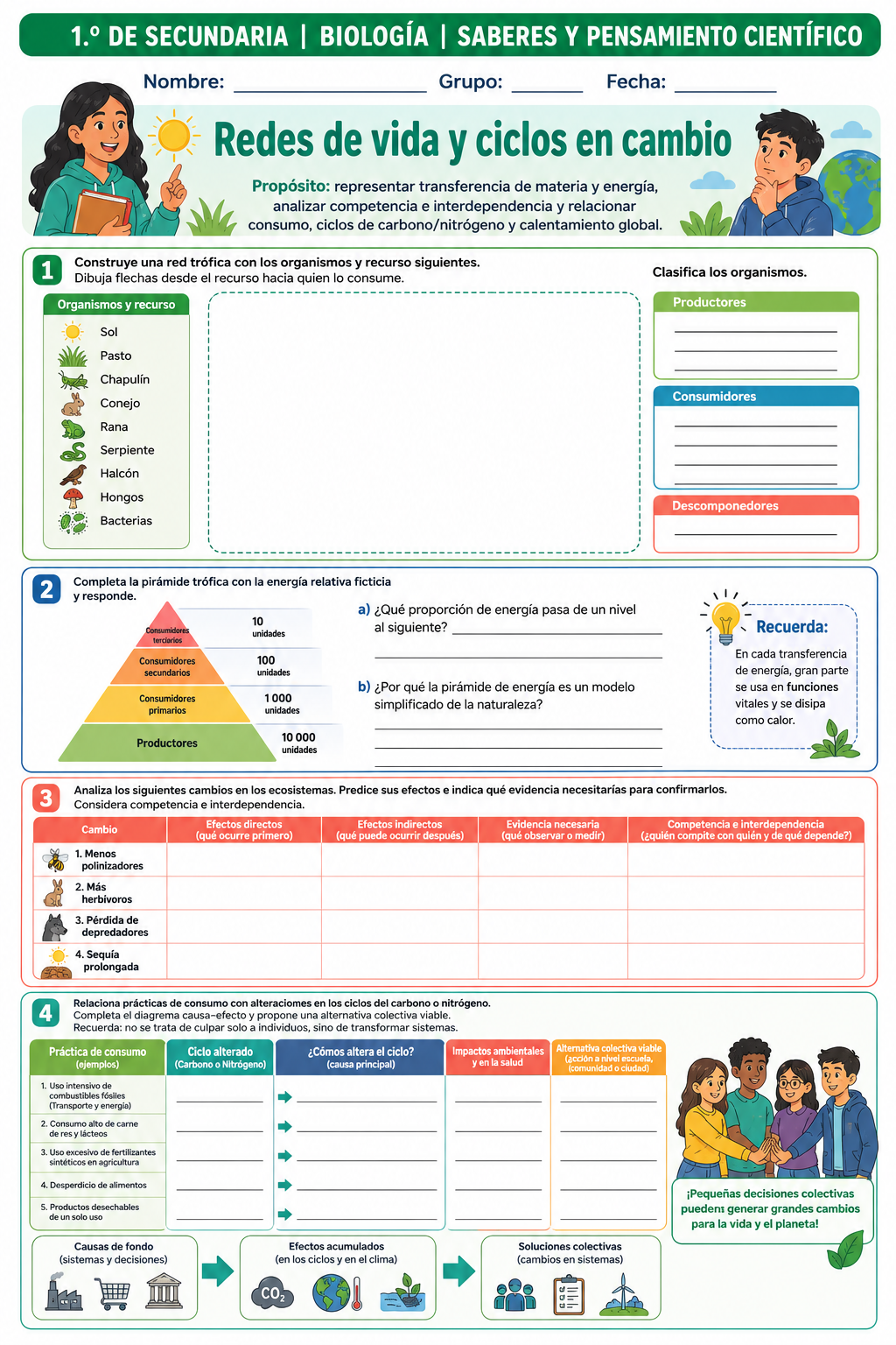Fichas de trabajo CIENCIAS (Biología, Física, Química) SECUNDARIA 1°, 2° Y 3° Grado | TODOS LOS CONTENIDOS (IMPRIMIBLES) 9 Fichas de trabajo CIENCIAS (Biología, Física, Química) SECUNDARIA 1°, 2° Y 3° Grado | TODOS LOS CONTENIDOS (IMPRIMIBLES) - Image 9