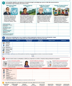 Fichas de trabajo FCyE SECUNDARIA 1°, 2° Y 3° Grado | TODOS LOS CONTENIDOS (IMPRIMIBLES) 21 08 Acciones organizadas cultura de paz